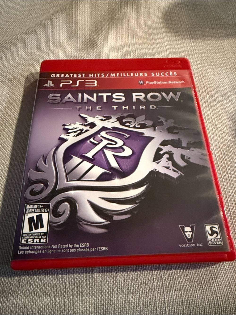 Saints Row: The Third (PS3) - Purple Cover